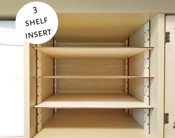 3 Shelf Insert - Cube Shelf, Adjustable Shelves Ikea Kallax Target Bookshelf Bookcase Divider Ikea Storage Organization Organizer Basket Bin