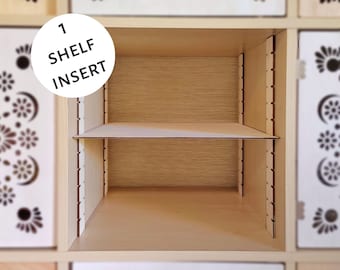 1 Shelf Insert - Kallax Cube Shelf, Adjustable Shelves Ikea Target Bookshelf Bookcase Divider Ikea Storage Organization Organizer Basket Bin