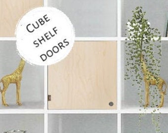 Easy "No Tools" Door for Cube Shelves - Minimalist, Bookshelf Bookcase Insert, Decor Decoration, Storage, Custom, Ikea Target, Blank