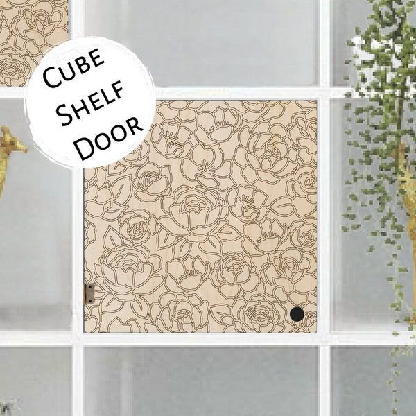 Easy "No Tools" Floral Pattern Door Cube Shelf - Bookshelf Bookcase Insert Threshold Better Homes Gardens Walmart Storage Ikea Target