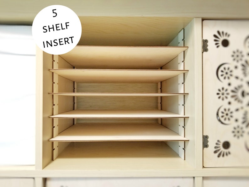 5 Shelf Insert Cube Shelf Adjustable Shelves Ikea Kallax Etsy UK