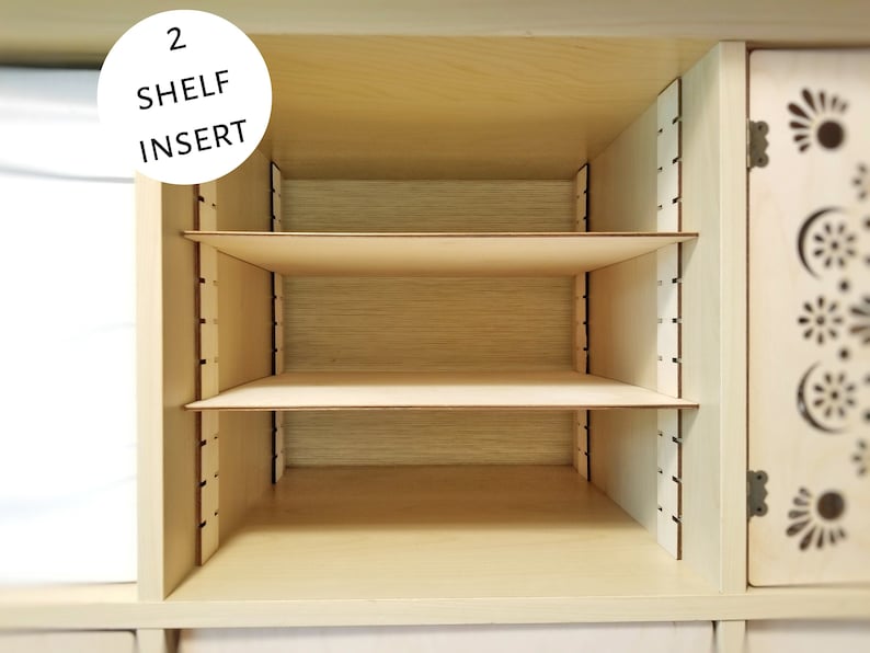 2 Shelf Insert Cube Kallax Shelf, Adjustable Shelves Ikea Target Bookshelf Bookcase Divider Ikea Storage Organization Organizer Basket Bin image 1