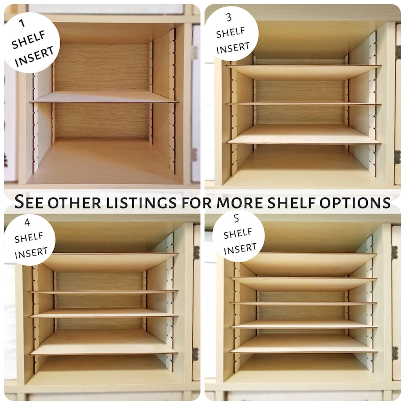 2 Shelf Insert Cube Kallax Shelf Adjustable Shelves Ikea Etsy