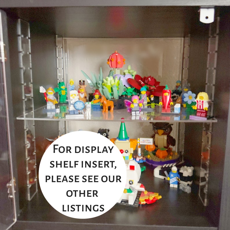 Lego Display Solution for IKEA Kallax or Other Cube Shelf Clear Acrylic Door, No Tools Required image 9