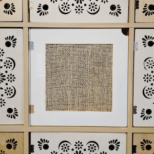 Rattan Style Doors for Cube Shelves - No Tools Needed, Bookshelf, Bookcase, Storage, Ikea, Target, etc
