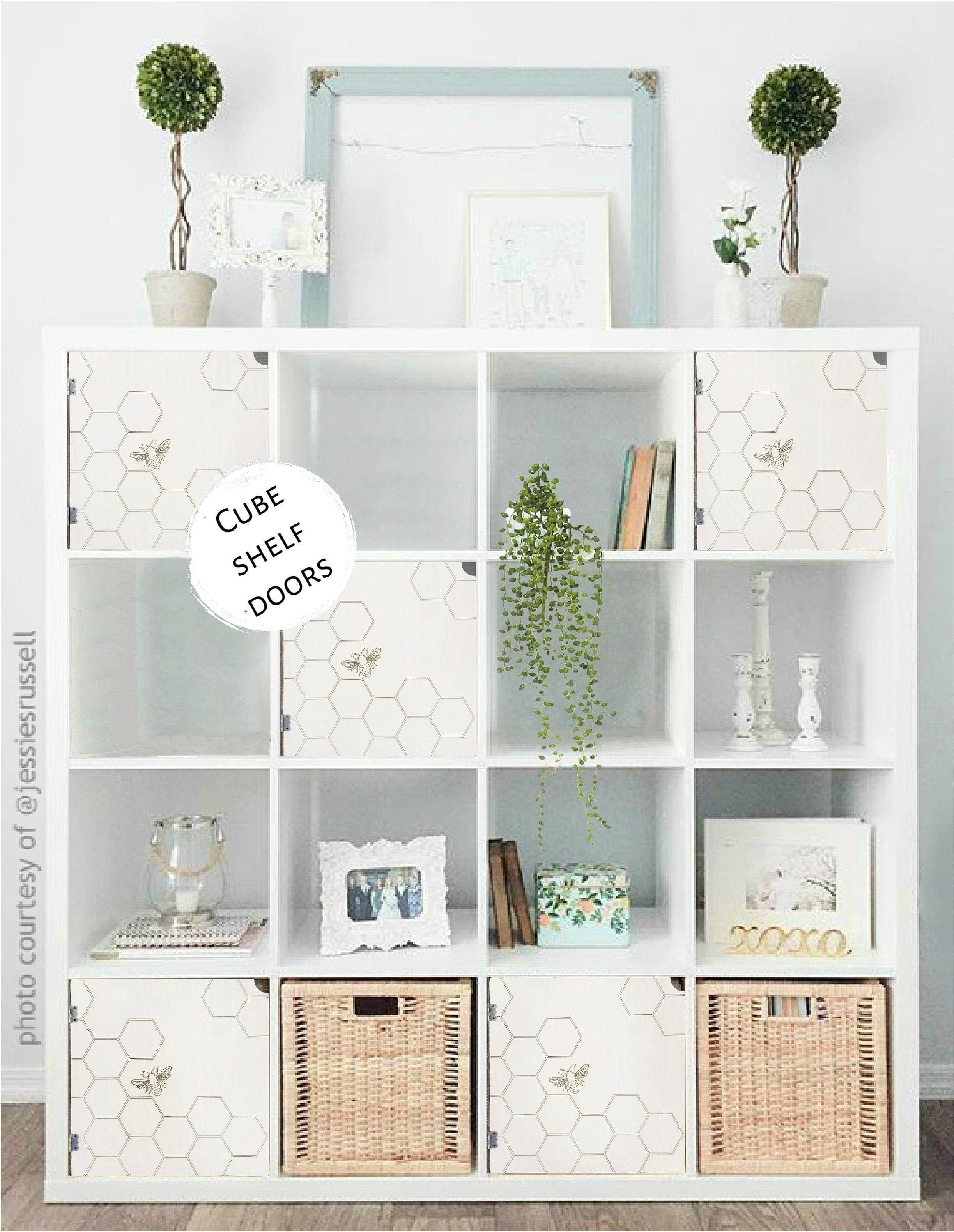 Easy No Tools Door For Cube Shelves Bee, Making Your Own Honeycomb Shelves Ikea