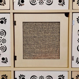Rattan Style Doors for Cube Shelves - No Tools Needed, Bookshelf, Bookcase, Storage, Ikea, Target, etc