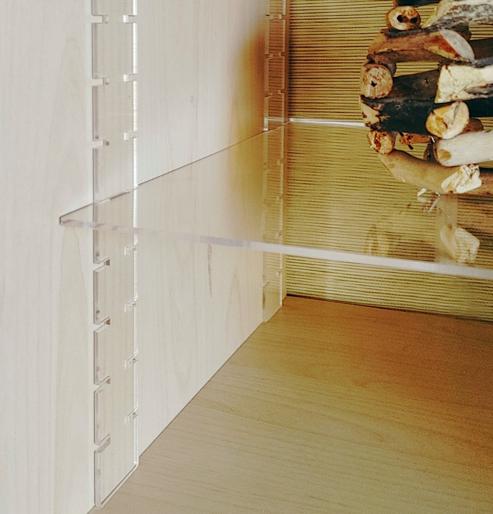 1 Shelf Clear Insert Acrylic Kallax Cube Shelf Adjustable Etsy