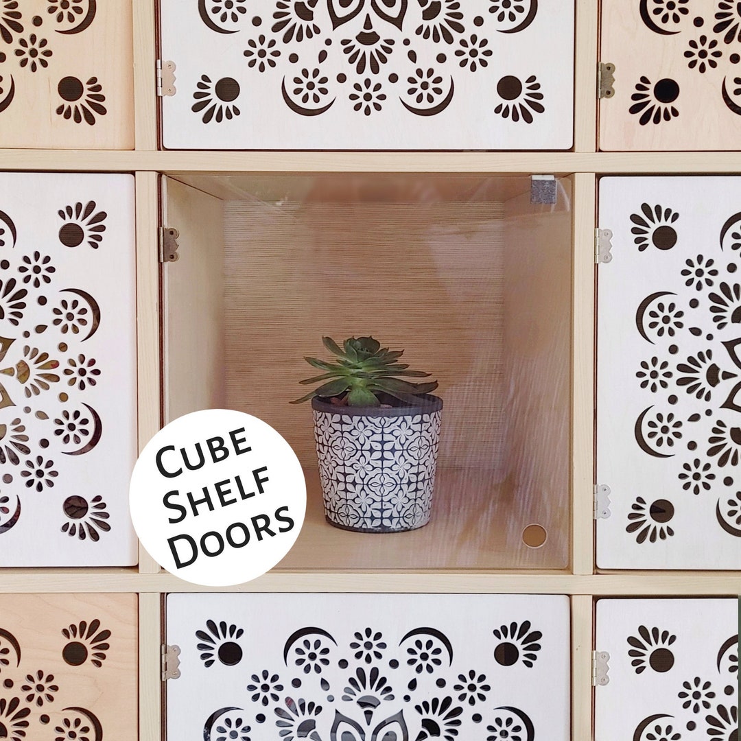 Clear no Tools Door for Cube Shelves Acrylic, Minimalist, Bookshelf