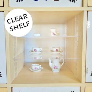 2 Shelf Clear Insert - Acrylic Kallax Cube Shelf, Adjustable Shelves Ikea Target Bookshelf Bookcase Divider Ikea Storage Organizer Bin