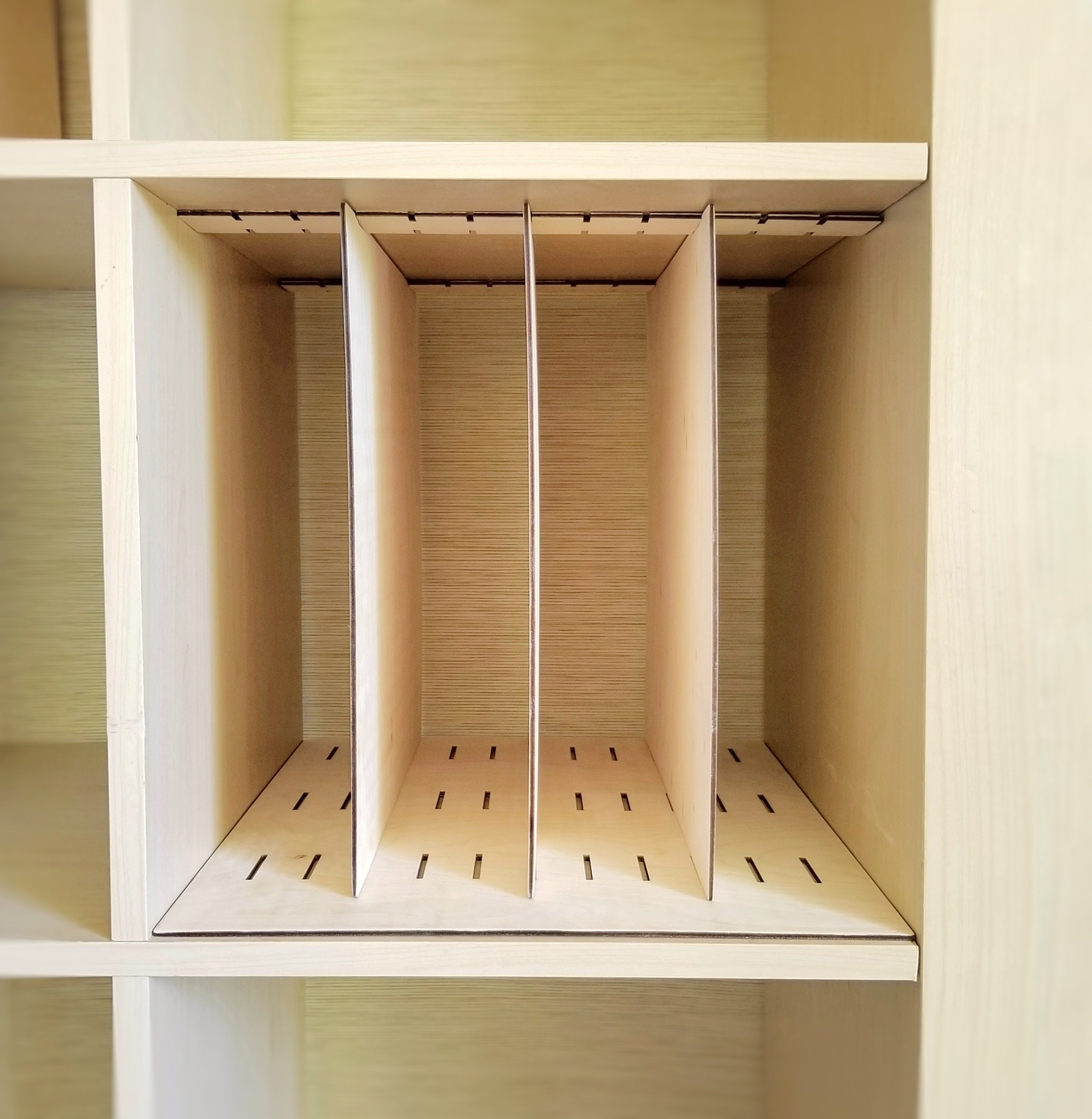 5 Shelf Vertical Insert - Cube Shelf, Adjustable Shelves Ikea