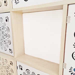 Easy No Tools Fixed White Divider Panel for Cube Shelves Room Divider, Bookshelf Bookcase Insert, Storage, Custom, Ikea, Target, Etc image 2