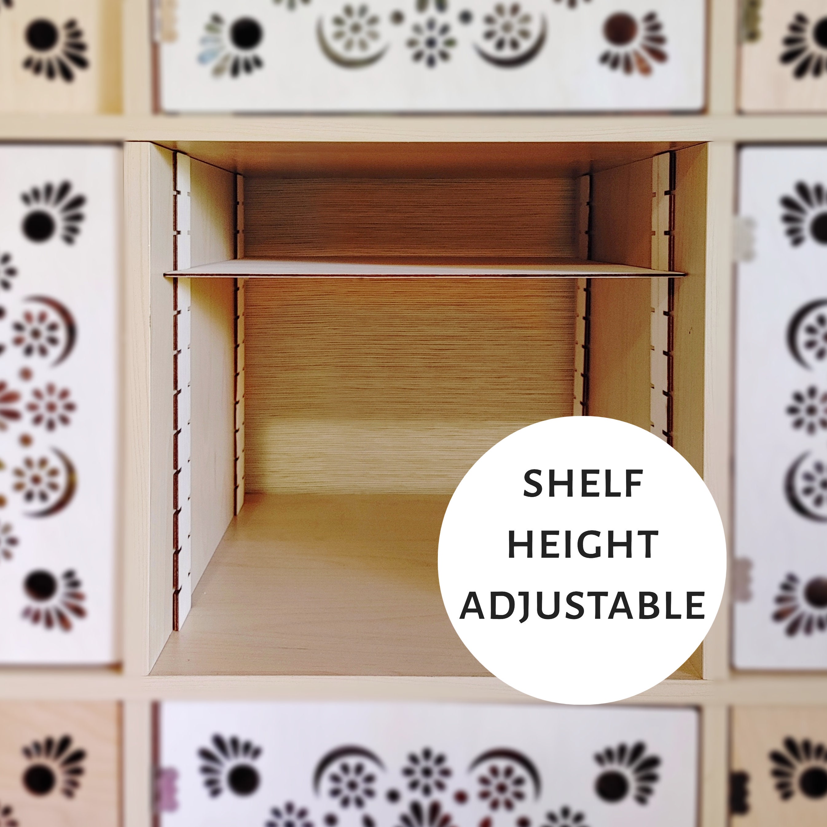 1 Shelf Clear Insert Acrylic Kallax Cube Shelf, Adjustable Shelves Ikea  Target Bookshelf Bookcase Divider Ikea Storage Organizer Bin 