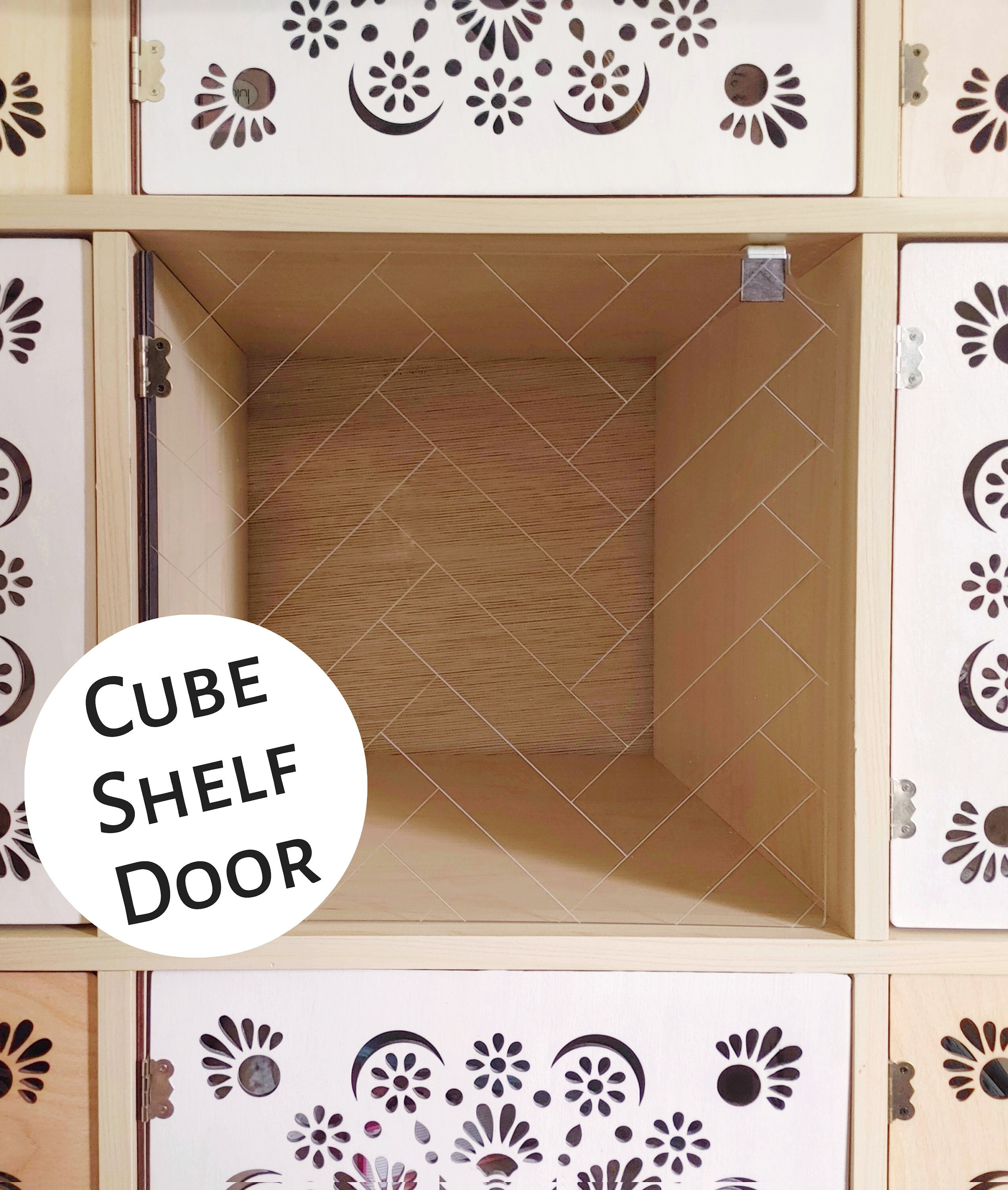 Clear Parquet Door for Cube Shelves - 