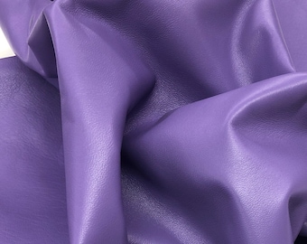 Lilac Lambskin Leather Sheet, 8x10, Supple Italian Leather