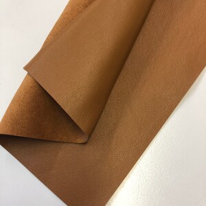 LEATHER 18&quot;x20&quot; Natural Dark Tan Lambskin LEATHER hide, Natural Real leather Sheet, Dark Tan Leather Skins/Lambskin leather/CC325