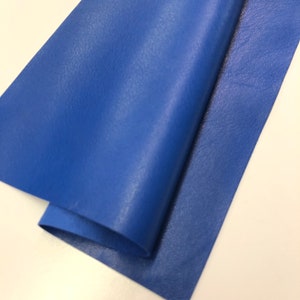 Blue LEATHER 12&quot;x24” Royal Blue LEATHER, leather Sheet, Leather Skins/Lambskin leather/Blue Leather Scrap/CC325