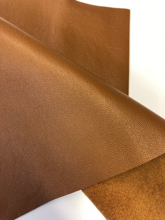 Dark Tan LEATHER Brown LEATHER Hide 0.6mm leather Sheet Leather