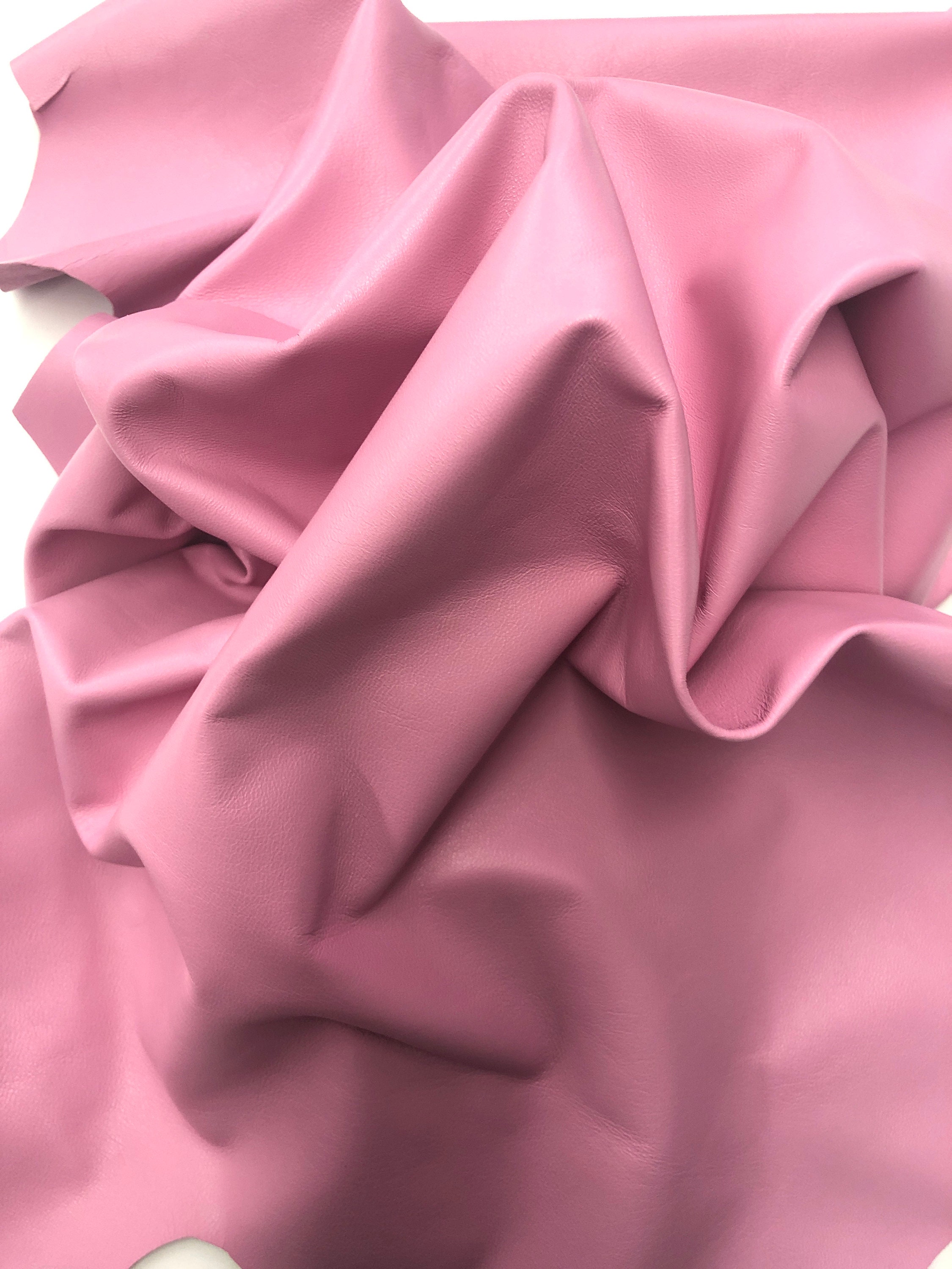 PINK GENUINE LEATHER Leather Sheet Choose Size or Full - Etsy