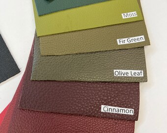 LEATHER UPHOLSTERY Leather COWHIDE Genuine top grain cowhide 3-3.5 oz /1.2-1.4mm leather, upholstery leather hide