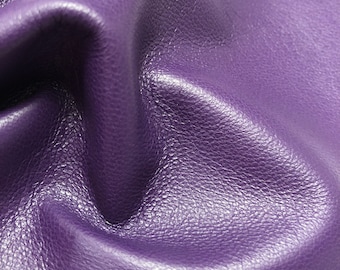 PURPLE SUPERB LEATHER, Choose your size, top quality leather, .06 oz thickness, lightweight soft supple lambskin leather, M7001purple