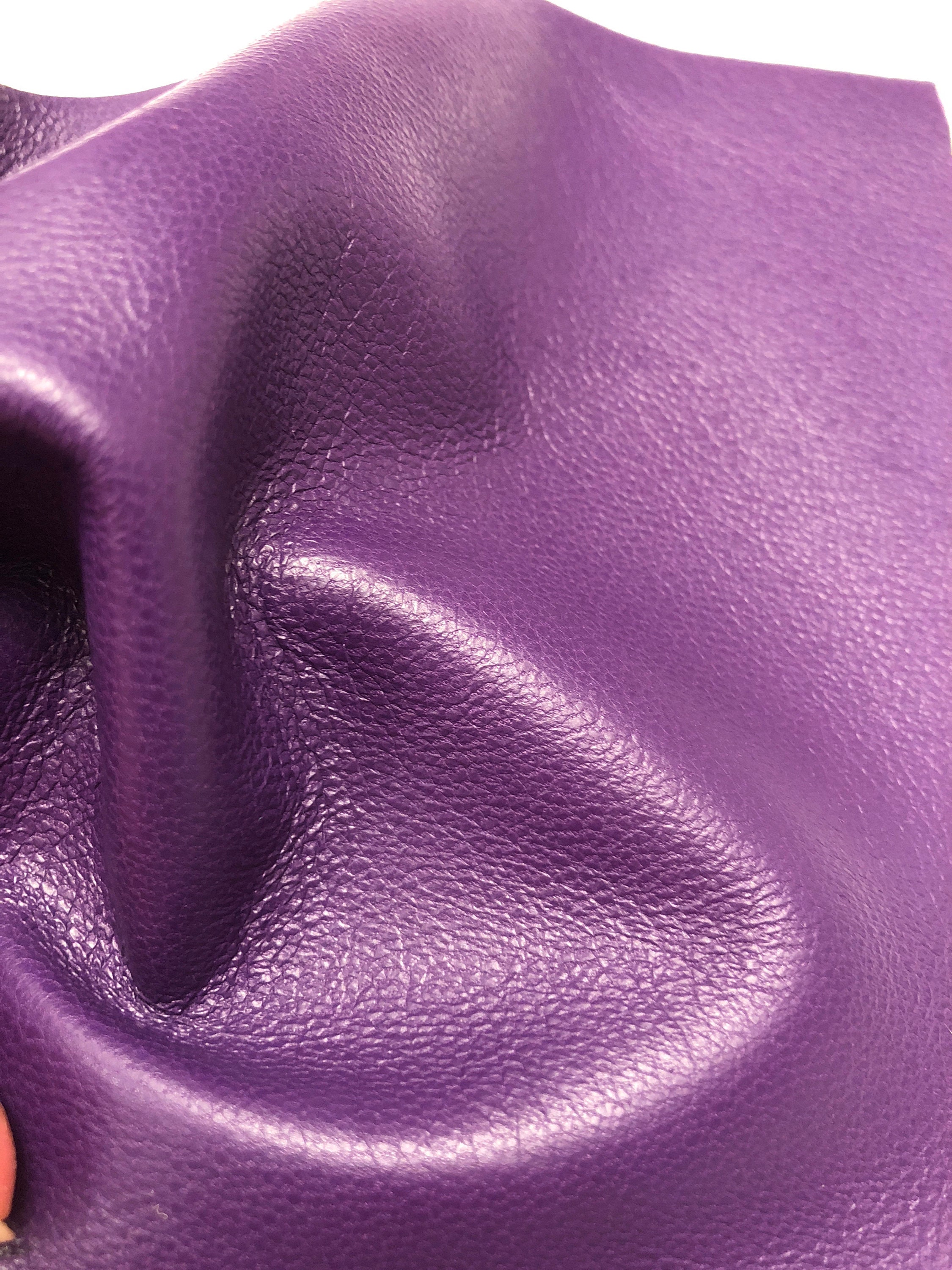 PURPLE SUPERB LEATHER Choose your size top quality leather | Etsy