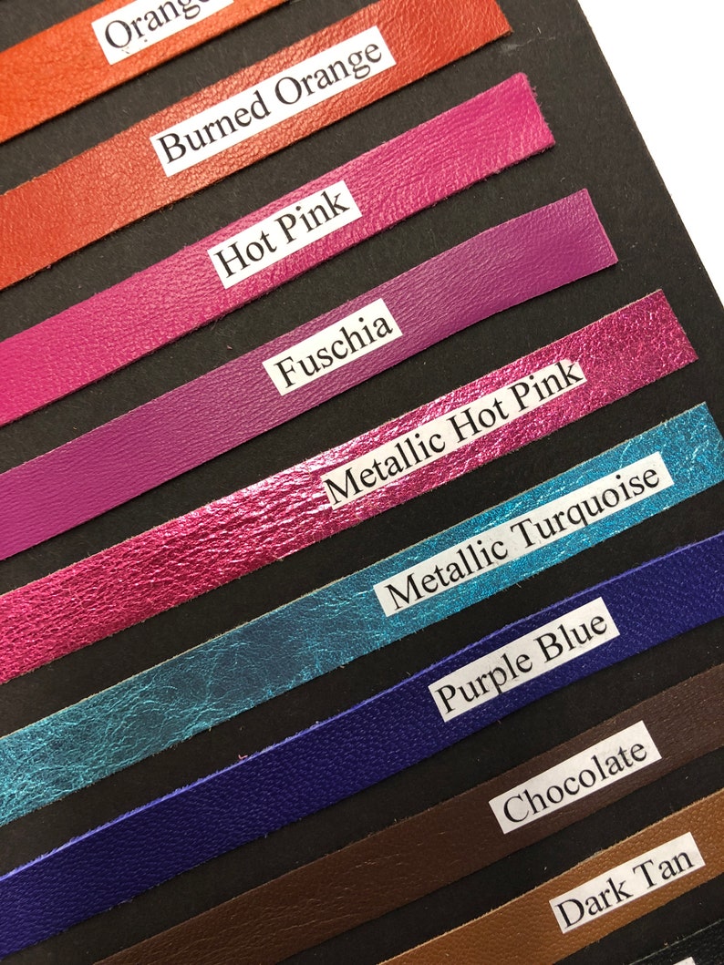 LEATHER Genuine STRIPS/Soft Thin 0.6mm thickness/Colored Etsy