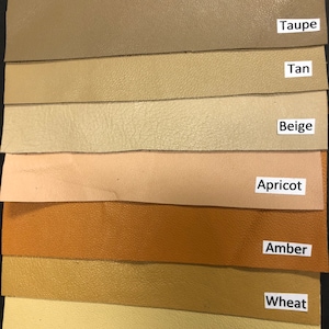 NATURAL EARTHTONE GENUINE Leather Superb Lambskin,Leather Sheet, Leathers You Choose Color and Size, "Superb M 7004" .6mm Top Quality Skins