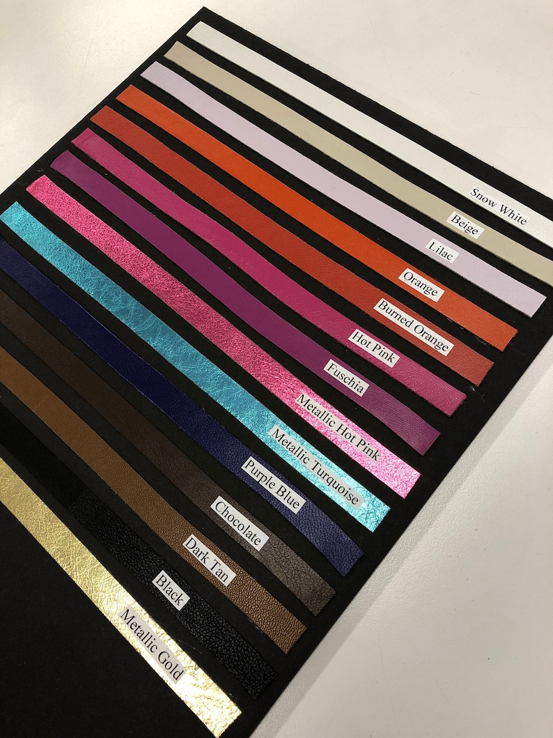LEATHER Genuine STRIPS/Soft Thin 0.6mm thickness/Colored Etsy