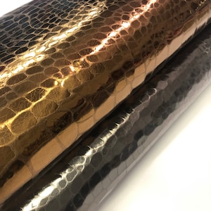 LEATHER GENUINE leather Crocodile Alligator embossed leather,Cowhide Real Leather sheets You Choose size or Buy full skin, Thickness 1.2mm