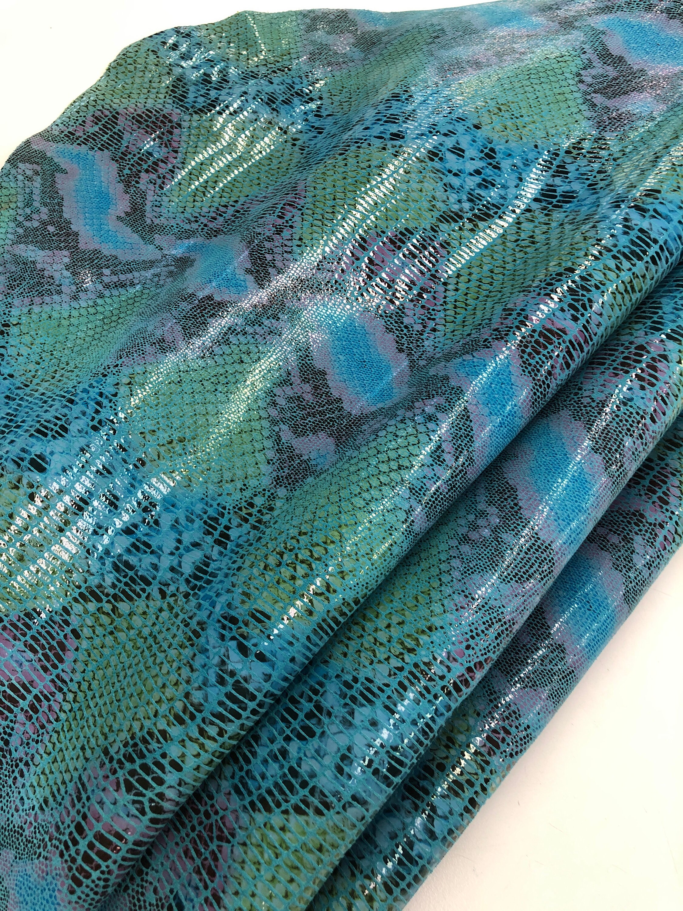 Python Turqoise LEATHER 8