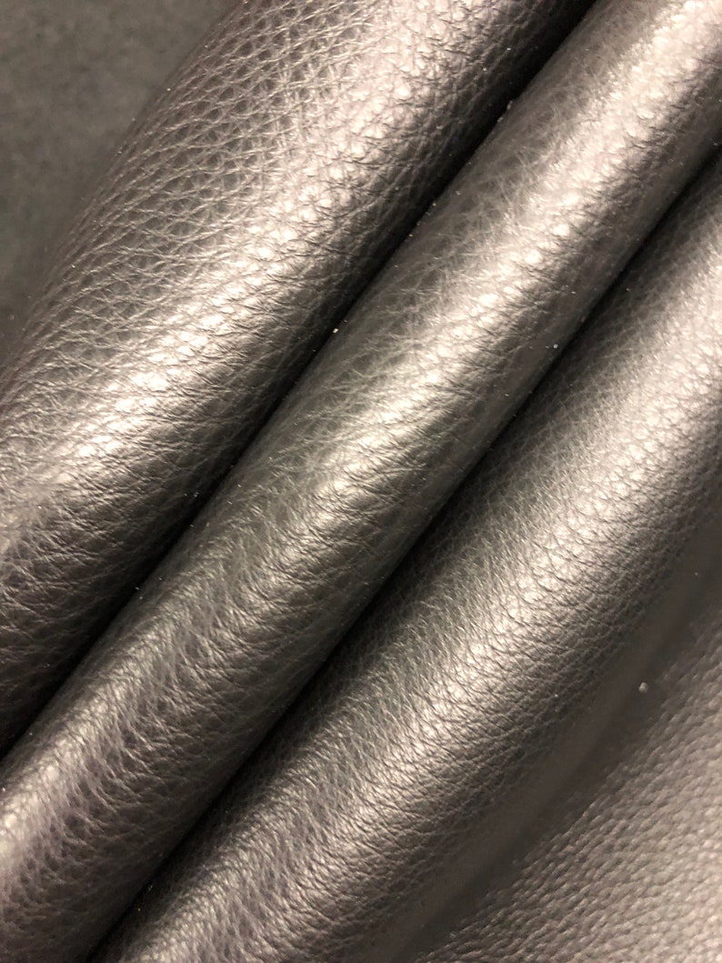 UPHOLSTERY LEATHER Cowhide BLACK Top Grain Cowhide 33.5 Oz Etsy