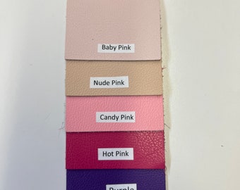 Real LEATHER COWHIDE Leather 2-2.5oz/0.8-1 mm Leather Sheets/ 8"x10" Leather Panels/ CHOOSE from 27 colors