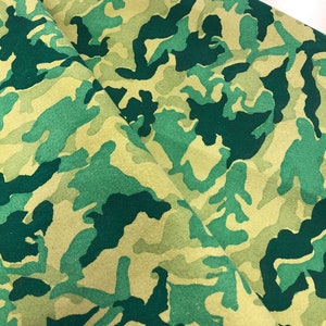 LEATHER CAMOUFLAGE Genuine Suede/GREEN tones Teal, Forest Green and Mint on Light Green Suede, Lightweight 0.7mm, Choose Your Size image 7