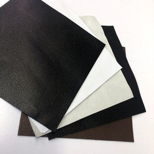 LEATHER 12&quot;x24&quot; Black, White, Bone, Expresso Brown, Chocolate Leather Skins, Leather Sheets,Lambskin Leather Hide/Thickness 0.5-0.8mm/LSS-30