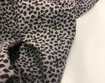 Suede GREY BLACK Printed Chettah/You CHOOSE Your Size or Ask for Your Custom Size or Buy full Skin,thickness 1.00m