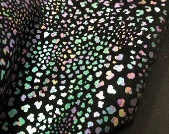 Leather METALLIC LEOPARD Pink Green Gold Metallic Spots Suede/Leather Sheets/LEOPARD Pigskin Suede Leather/Thickness 0.7mm, LeatherSkinsShop