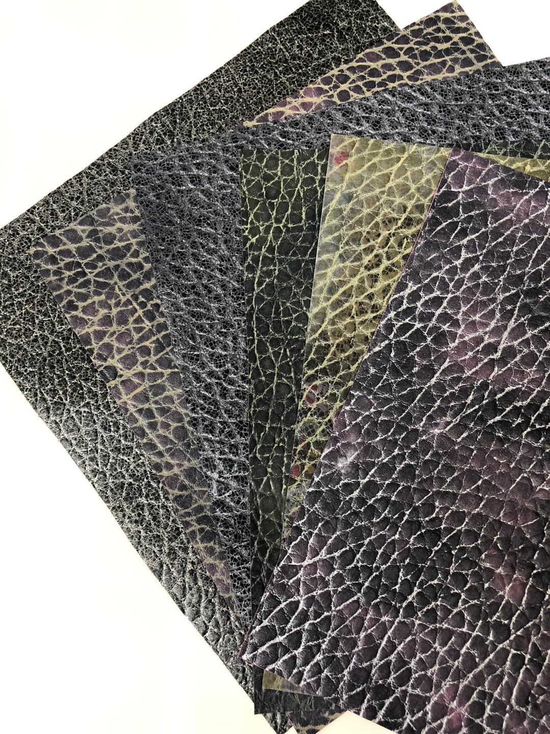 ELEPHANT LOOK LEATHER Choose Your Color Size 10”x10” Gunmetal, Pink ...