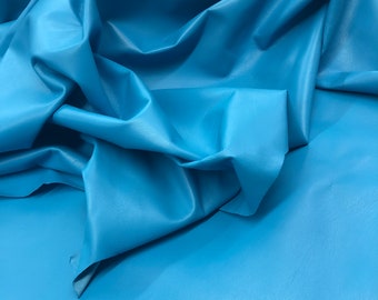 LEATHER TURQUOISE  Color "Superb M 7001"  Top Quality Superb Lambskin leather hide ,Thickness 0.6mm