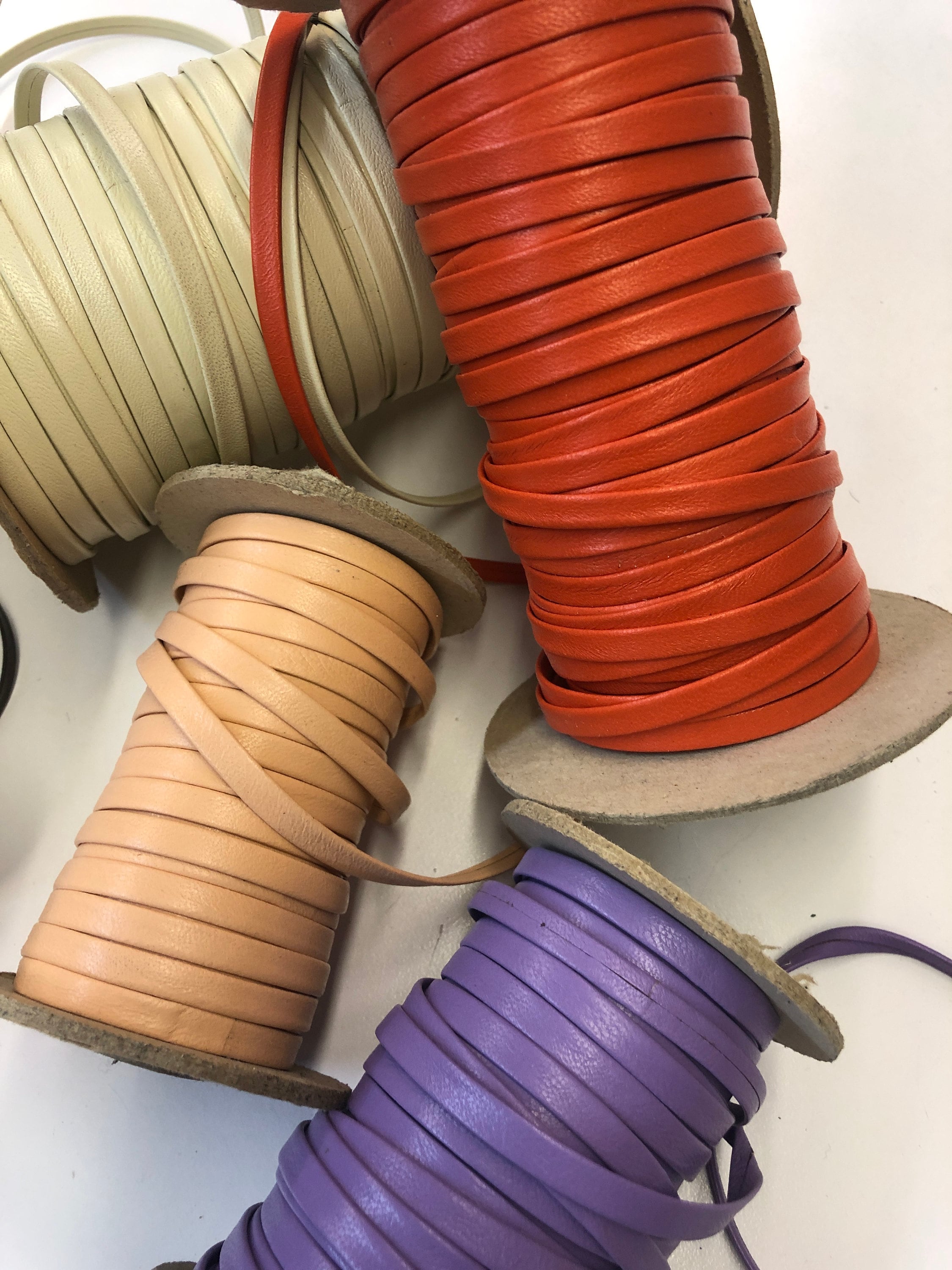 LEATHER 1/4 Tape Double Fold/Sold by the Yard/Genuine Leather Etsy