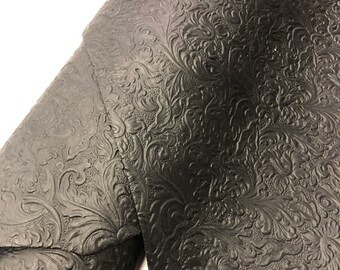 LEATHER 8"x10" ANANTHUS LEATHER Sheets/Trim Leather with Acanthus embossed pattern/ thickness 1.2mm/3 oz, Leather Skins Shop/Scraps