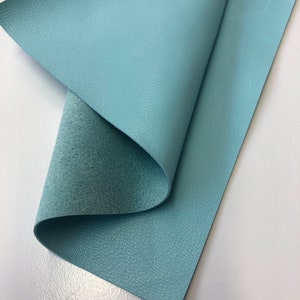 LEATHER 18&quot;x20&quot; Robin Egg Blue LEATHER, leather Sheet, Light Blue Leather Skins/Blue Lambskin leather/Leather Scrap/CC325