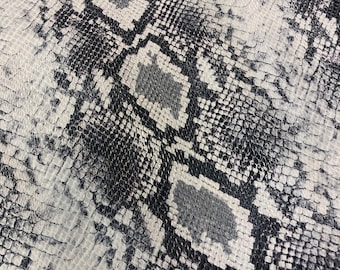 SNAKE LEATHER 8"x10" Python Snakeskin Print Calfskin Leather/Thickness 2.2-2.3mm/Leather for Handbags/Leather Skins Shop