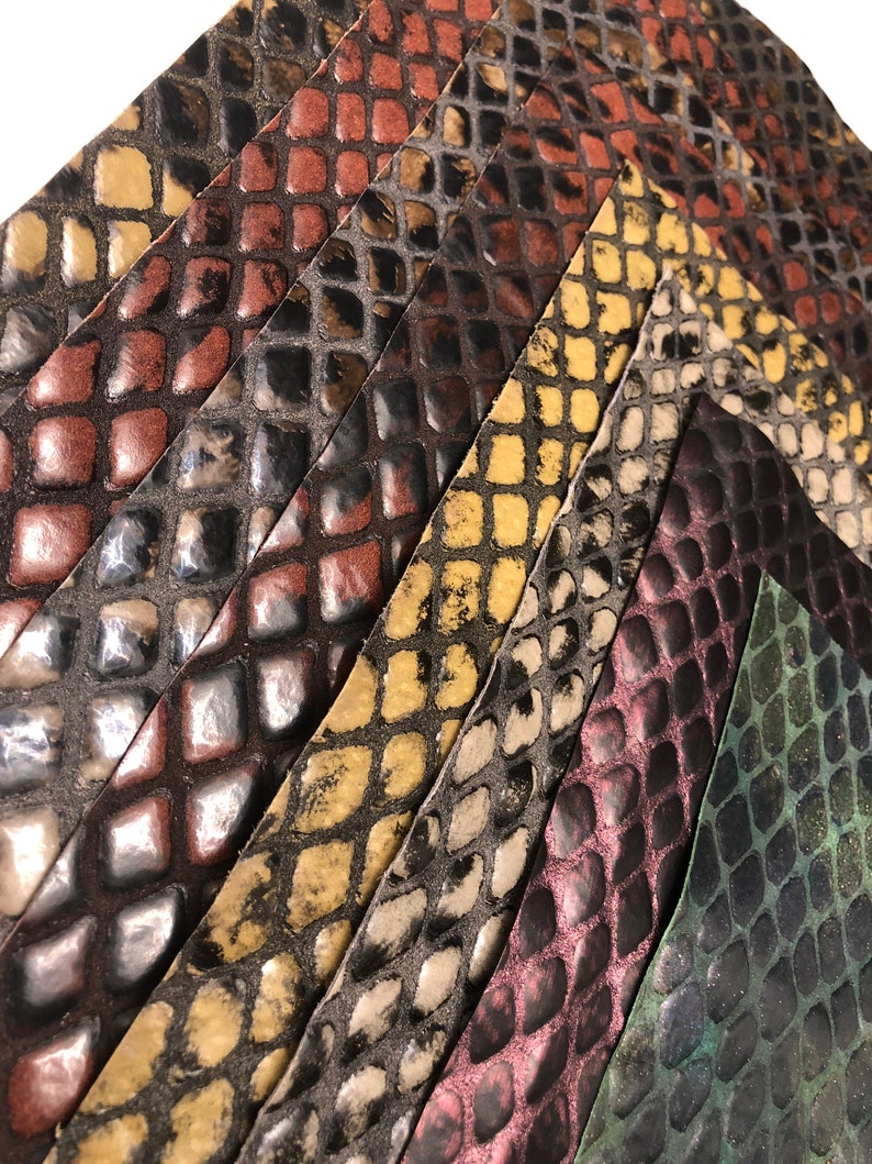 Amazon ANACONDA SCALE LEATHER Printed Genuine Leather Crafting Sheets Size 10\u201dx10\u201d Choose Your Color