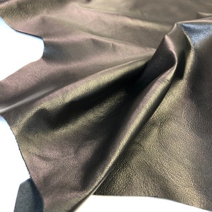 BLACK Leather 12&quot;x24&quot; Finest Black nappa/LEATHER Italian lambskin/Real leather hide skin/soft nappa leather/thickness 0.6mm