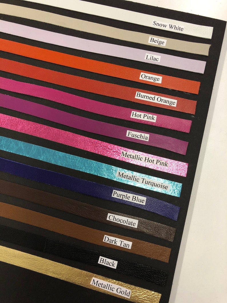 LEATHER Genuine STRIPS/Soft Thin 0.6mm thickness/Colored Etsy