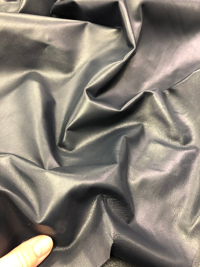 NAVY Blue LEATHER SKINSDark Blue Lambskin leather HideLeather FabricButtery Soft Genuine Leather Skins HidesSupple Soft thickness 0.6 mm