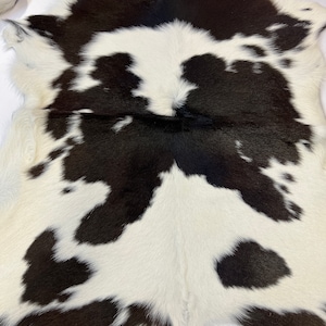 Hair on hide LEATHER /Black White  HAIR on CALF Calfskin / Natural  Hair On Calfskin/LeatherSkinsShop
