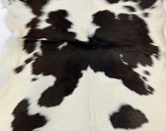 Hair on hide LEATHER /Black White  HAIR on CALF Calfskin / Natural  Hair On Calfskin/LeatherSkinsShop