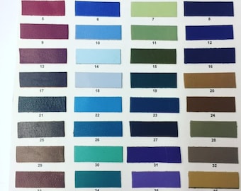 GENUINE LEATHER, LEATHER Sheet, Variety Colors Choose Your Size, Lambskin leather in every color,Leather Scrap, CC325, Leather Skins